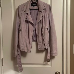 Light purple jacket woman like New